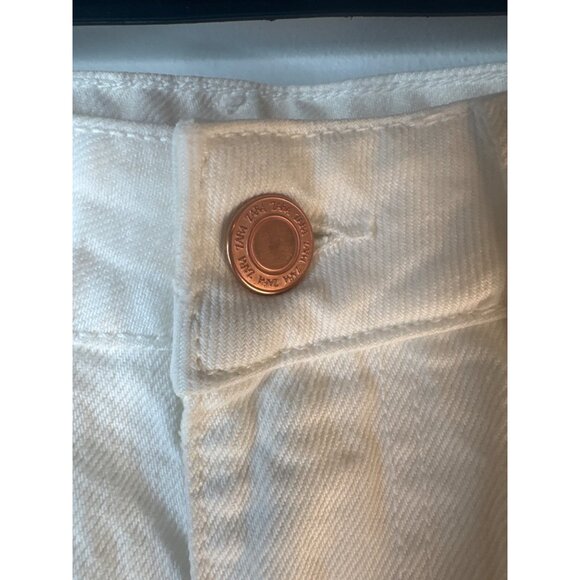 2/$30 ZARA Size 6 White Straight Leg Jeans - Picture 8 of 12